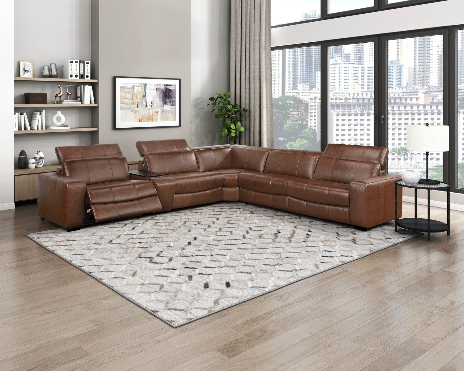 9790BRW-RRPWH (6/6)Power Right Side Reclining Chair with Power Headrest and Charging Ports - 9790BRW-RRPWH