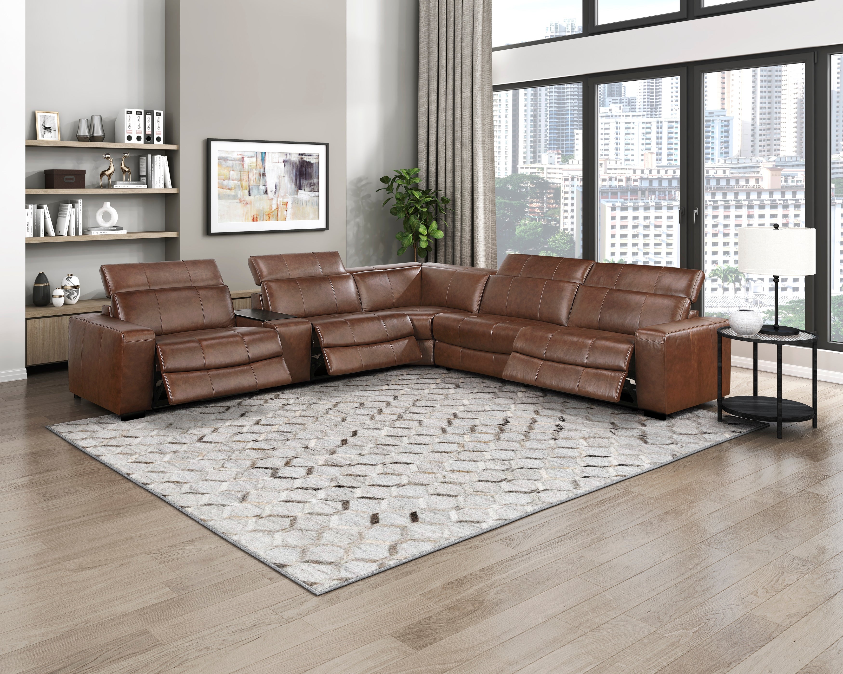 9790BRW-RRPWH (6/6)Power Right Side Reclining Chair with Power Headrest and Charging Ports - 9790BRW-RRPWH