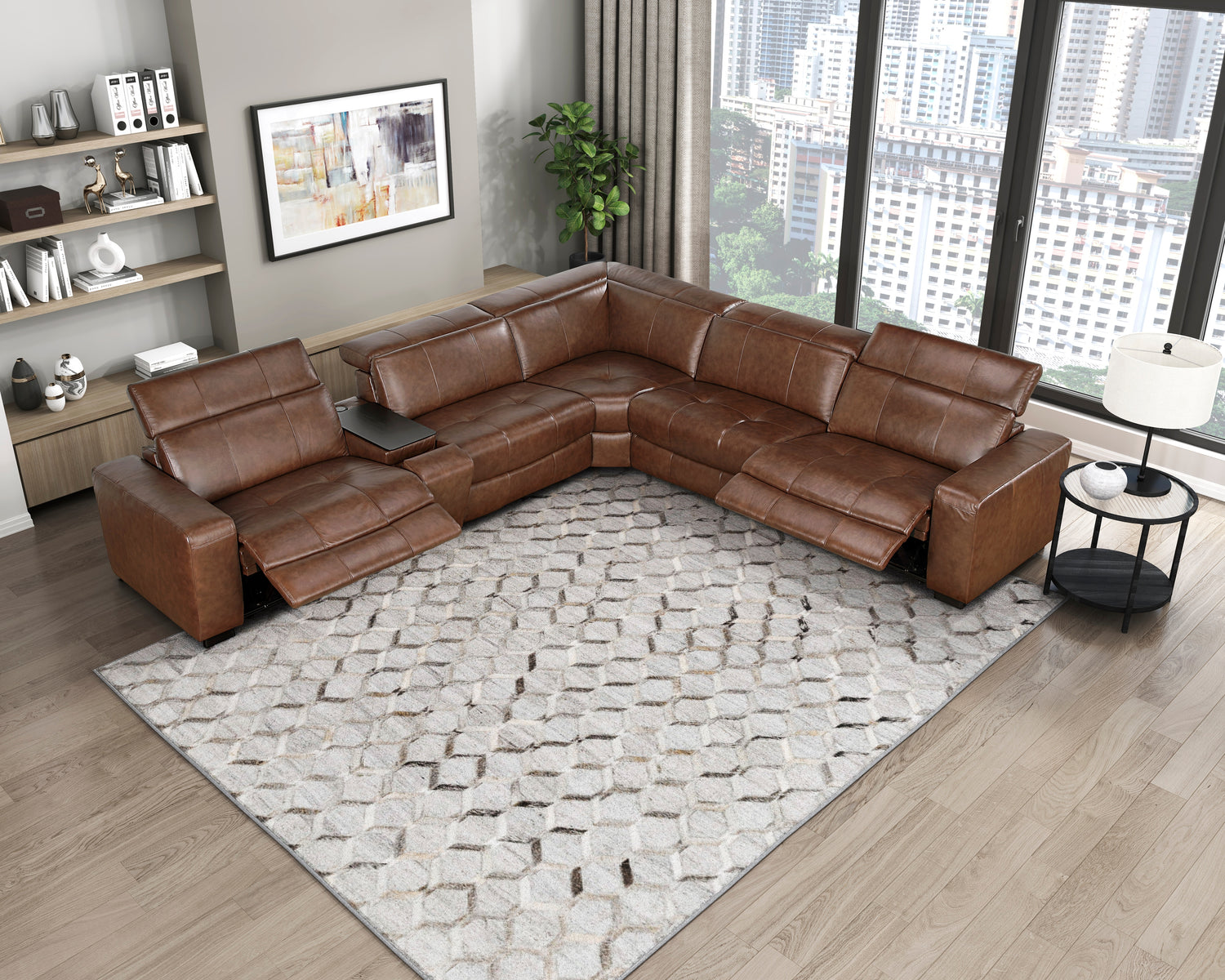9790BRW-RRPWH (6/6)Power Right Side Reclining Chair with Power Headrest and Charging Ports - 9790BRW-RRPWH