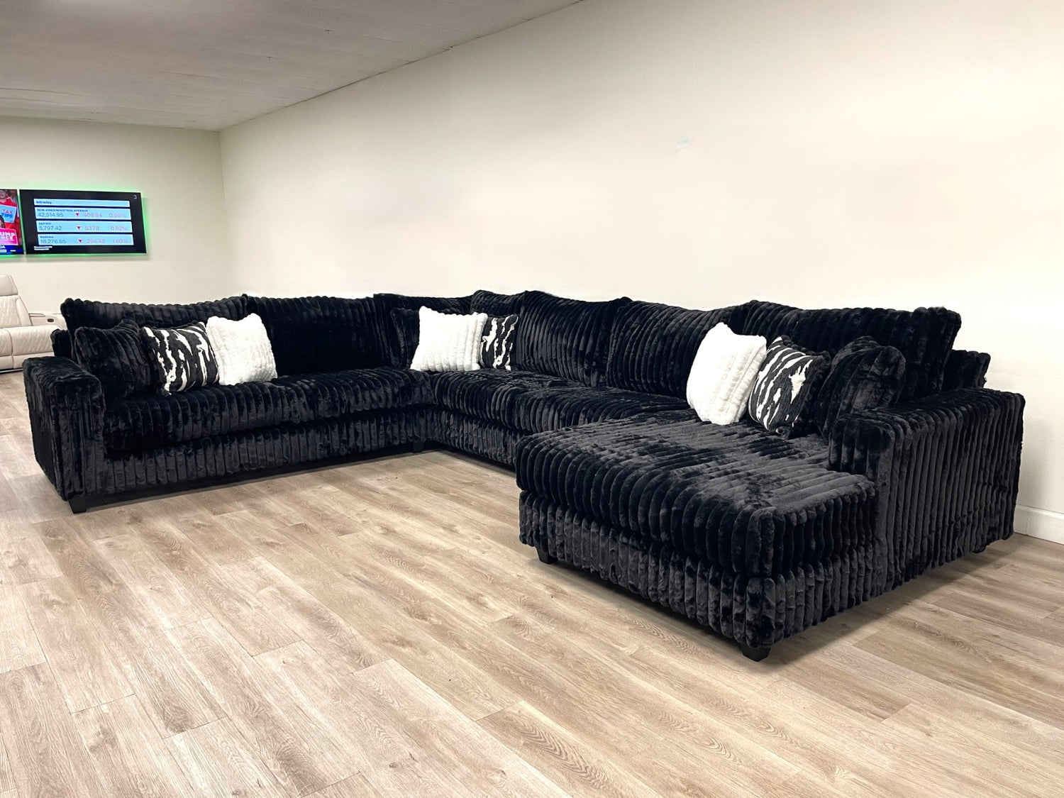 9900 Black - 4PC Oversized Sectional - 9900 - SECTIONAL