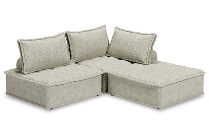 Bales Taupe 3-Piece Modular Seating from Ashley - Luna Furniture