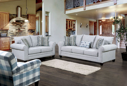 Aberporth Gray/Multi Transitional Living Room Set