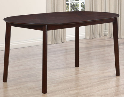Adrian Espresso 60″ Oval Dining Table