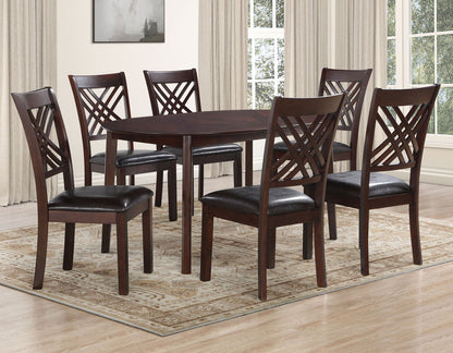 Adrian Espresso 60″ Oval Dining Table