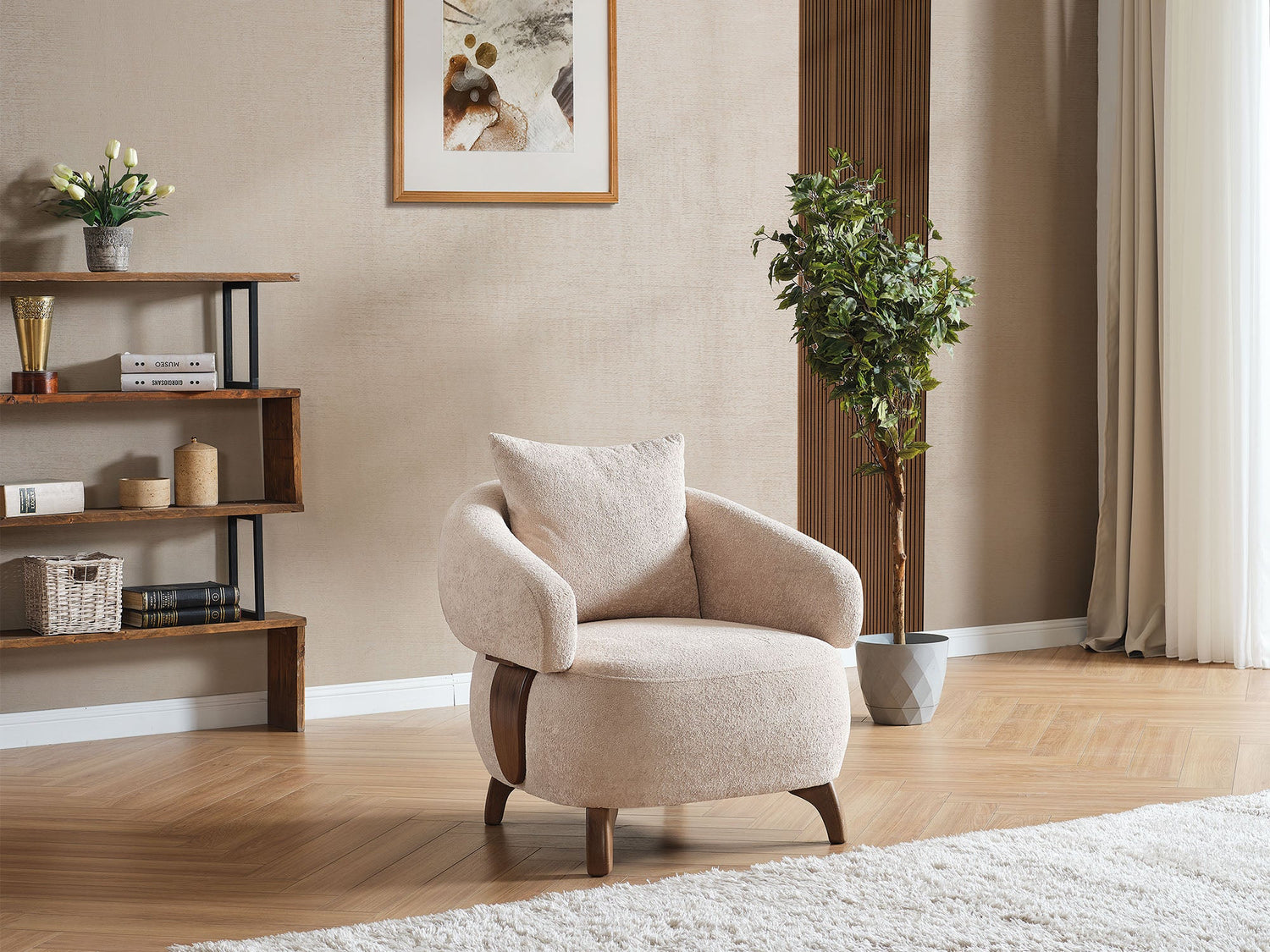 Alexa Chair in Cream