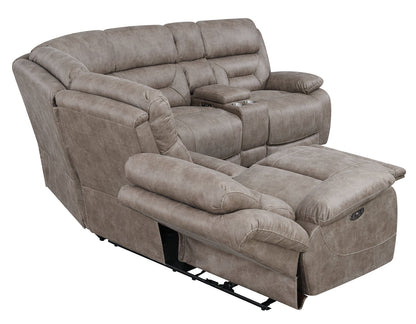 Aria Desert Sand 3-Piece Dual-Power Reclining Sectional