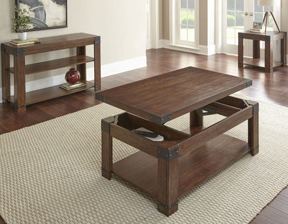 Arusha 3-Piece Lift-Top Set(Lift-Top Cocktail &amp; 2 End Tables)