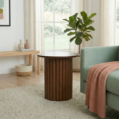 Merlin Walnut End Table