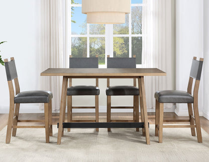 Aubrey Driftwood Counter Height Dining Set