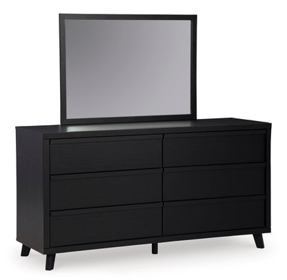 Danziar Black Slat Panel Bedroom Set from Ashley - Luna Furniture