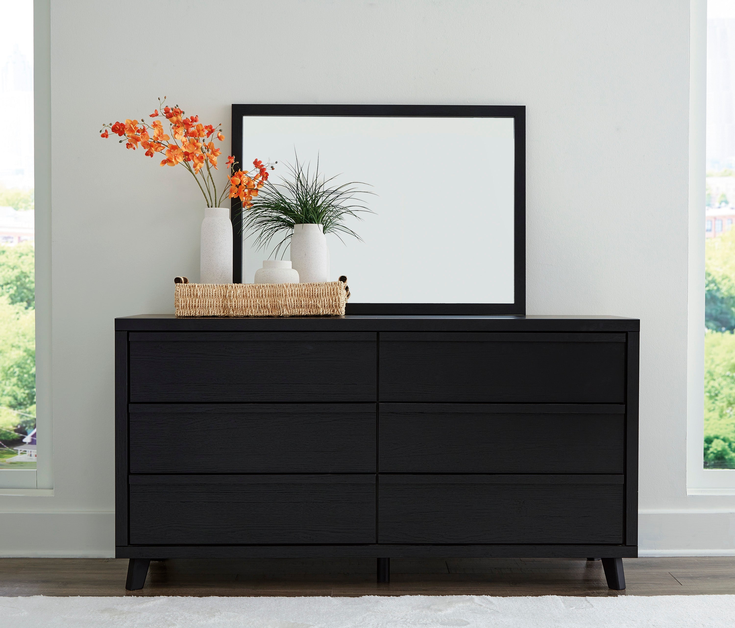 Danziar Black Slat Bedroom Set from Ashley - Luna Furniture