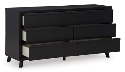 Danziar Black Slat Bedroom Set from Ashley - Luna Furniture
