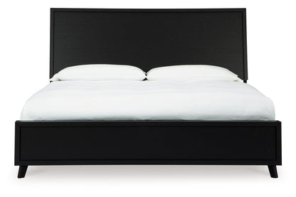 Danziar Black King Platform Bed -  Ashley - Luna Furniture