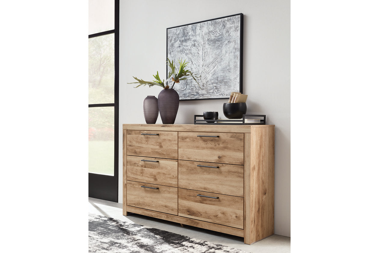 Hyanna Tan Brown Two Side Storage Bedroom Set from Ashley - Luna Furniture