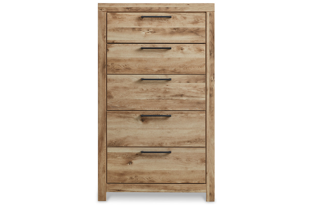 Hyanna Tan Brown Youth One Side Storage Panel Bedroom Set from Ashley - Luna Furniture