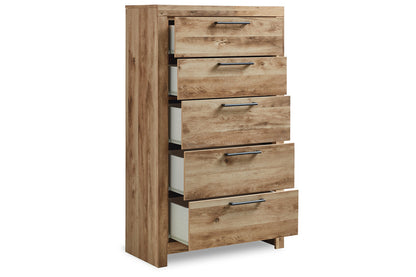 Hyanna Tan Brown Two Side Storage Bedroom Set from Ashley - Luna Furniture