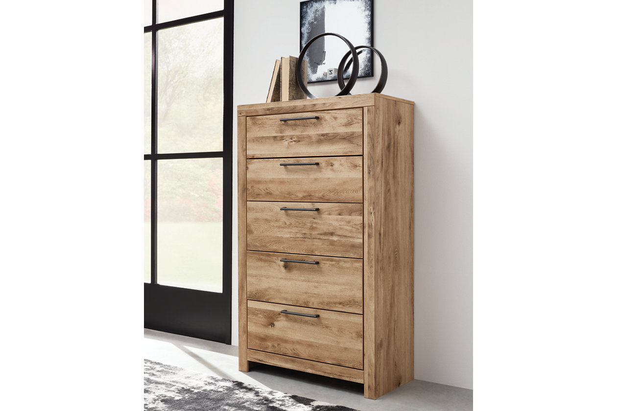 Hyanna Tan Brown Two Side Storage Bedroom Set from Ashley - Luna Furniture