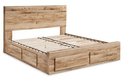 Hyanna Tan Brown Two Side Storage Bedroom Set from Ashley - Luna Furniture
