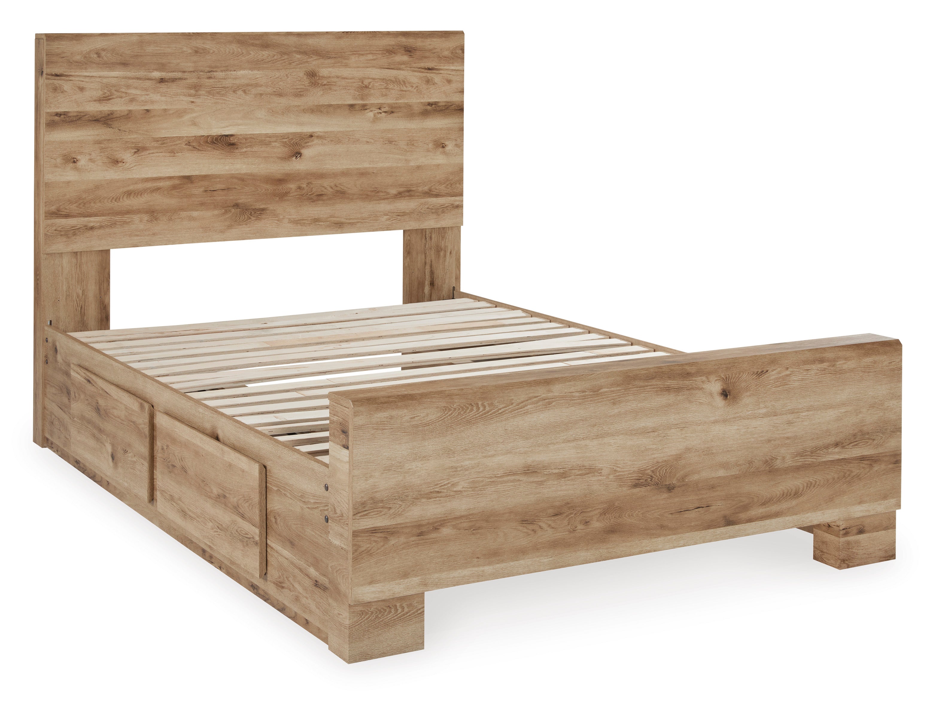 Hyanna Tan Brown Two Side Storage Panel Bedroom Set from Ashley - Luna Furniture