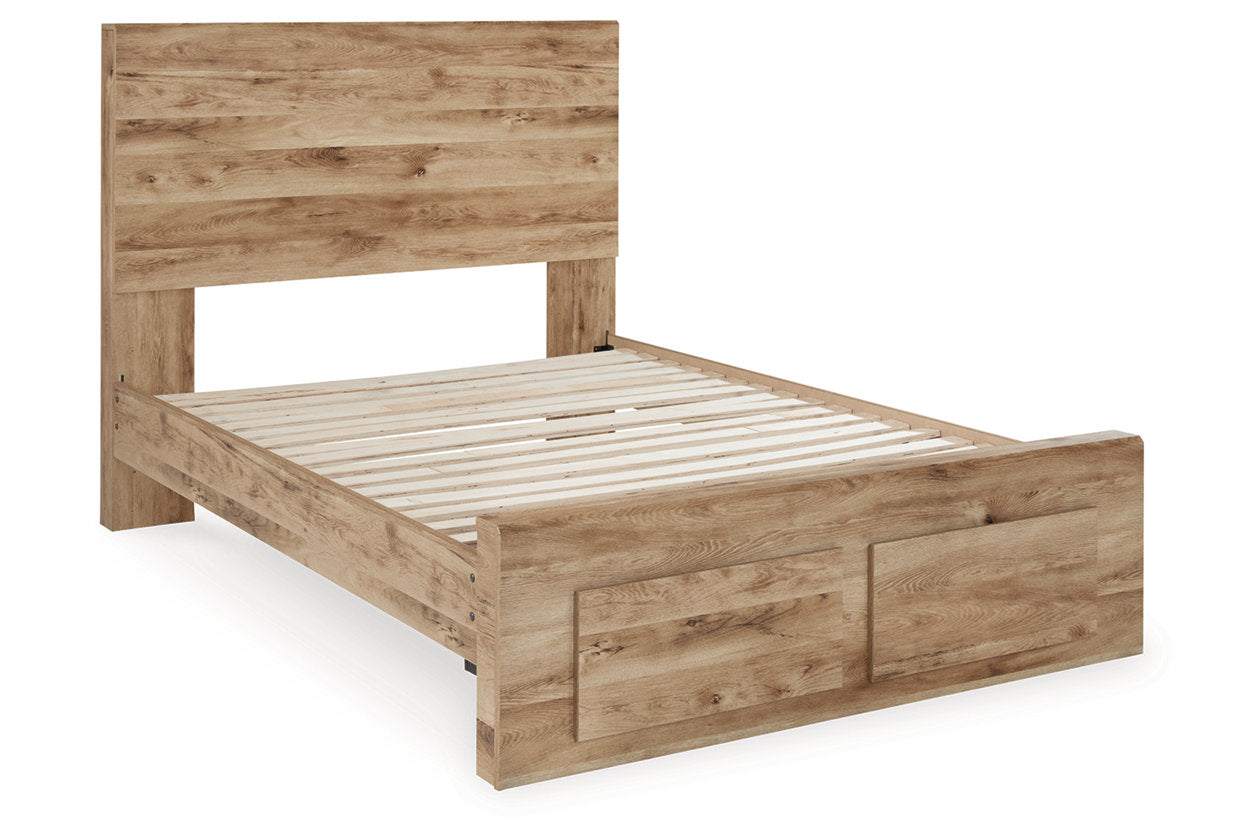 Hyanna Tan Brown Full Panel Storage Bed -  Ashley - Luna Furniture