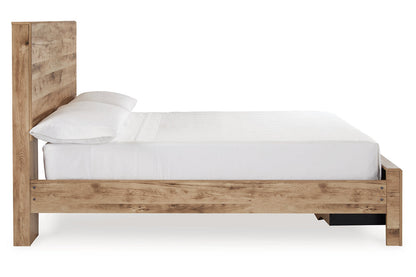 Hyanna Tan Brown Full Panel Storage Bed -  Ashley - Luna Furniture