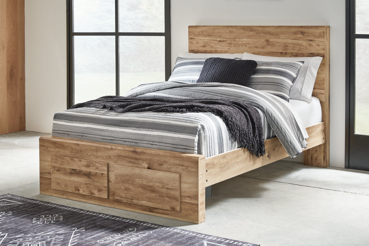 Hyanna Tan Brown Full Panel Storage Bed -  Ashley - Luna Furniture