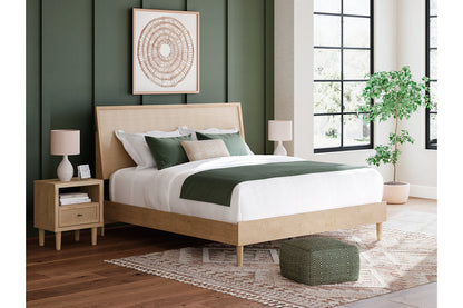 Cielden Two-tone King Panel Bed -  Ashley - Luna Furniture