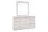 Anarasia White Dresser and Mirror -  Ashley - Luna Furniture