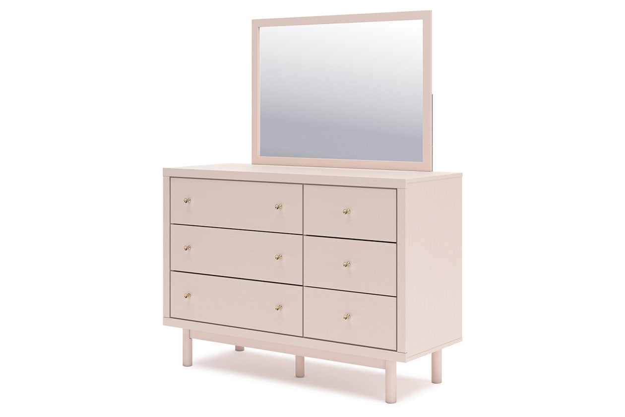 Wistenpine Blush Dresser and Mirror -  Ashley - Luna Furniture