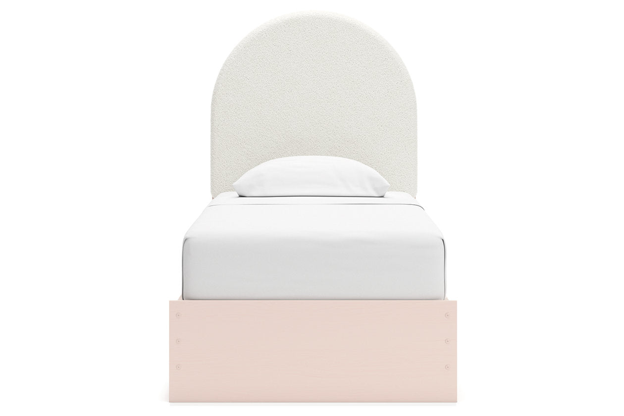 Wistenpine Blush Upholstered Youth Two Side Storage Panel Bedroom Set from Ashley - Luna Furniture