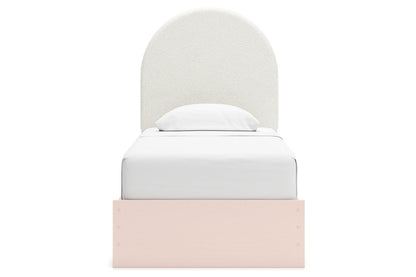 Wistenpine Blush Upholstered Youth Two Side Storage Panel Bedroom Set from Ashley - Luna Furniture
