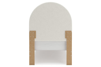 Wistenpine Blush Twin Upholstered Panel Bed -  Ashley - Luna Furniture