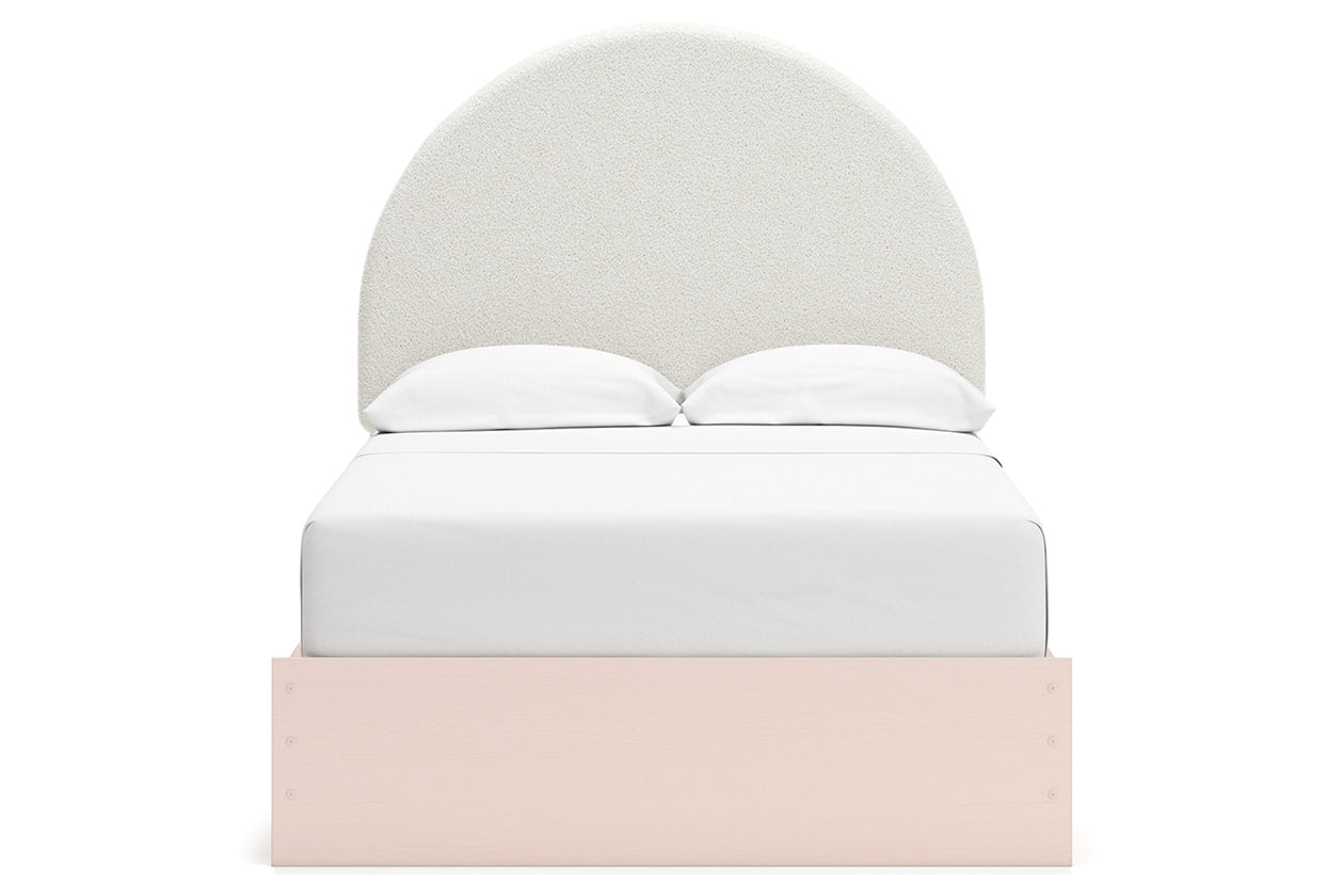 Wistenpine Blush Upholstered Youth Two Side Storage Panel Bedroom Set from Ashley - Luna Furniture
