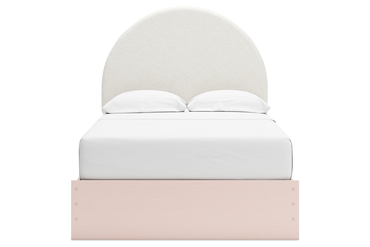 Wistenpine Blush Upholstered Youth Panel Bedroom Set from Ashley - Luna Furniture