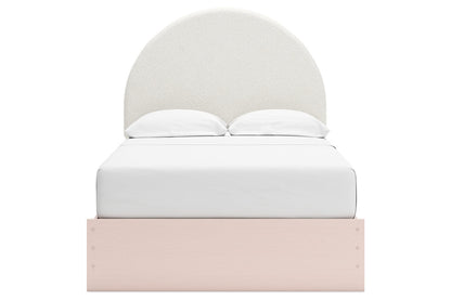 Wistenpine Blush Upholstered Youth Panel Bedroom Set from Ashley - Luna Furniture