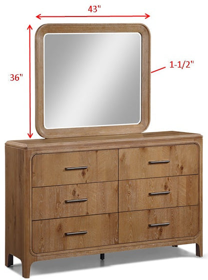 Westcott Cerused Natural Upholstered Panel Bedroom Set from Crown Mark - Luna Furniture