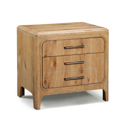 Westcott Cerused Natural Nightstand from Crown Mark - Luna Furniture