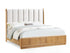Westcott Cerused Natural King Upholstered Panel Bed from Crown Mark - Luna Furniture