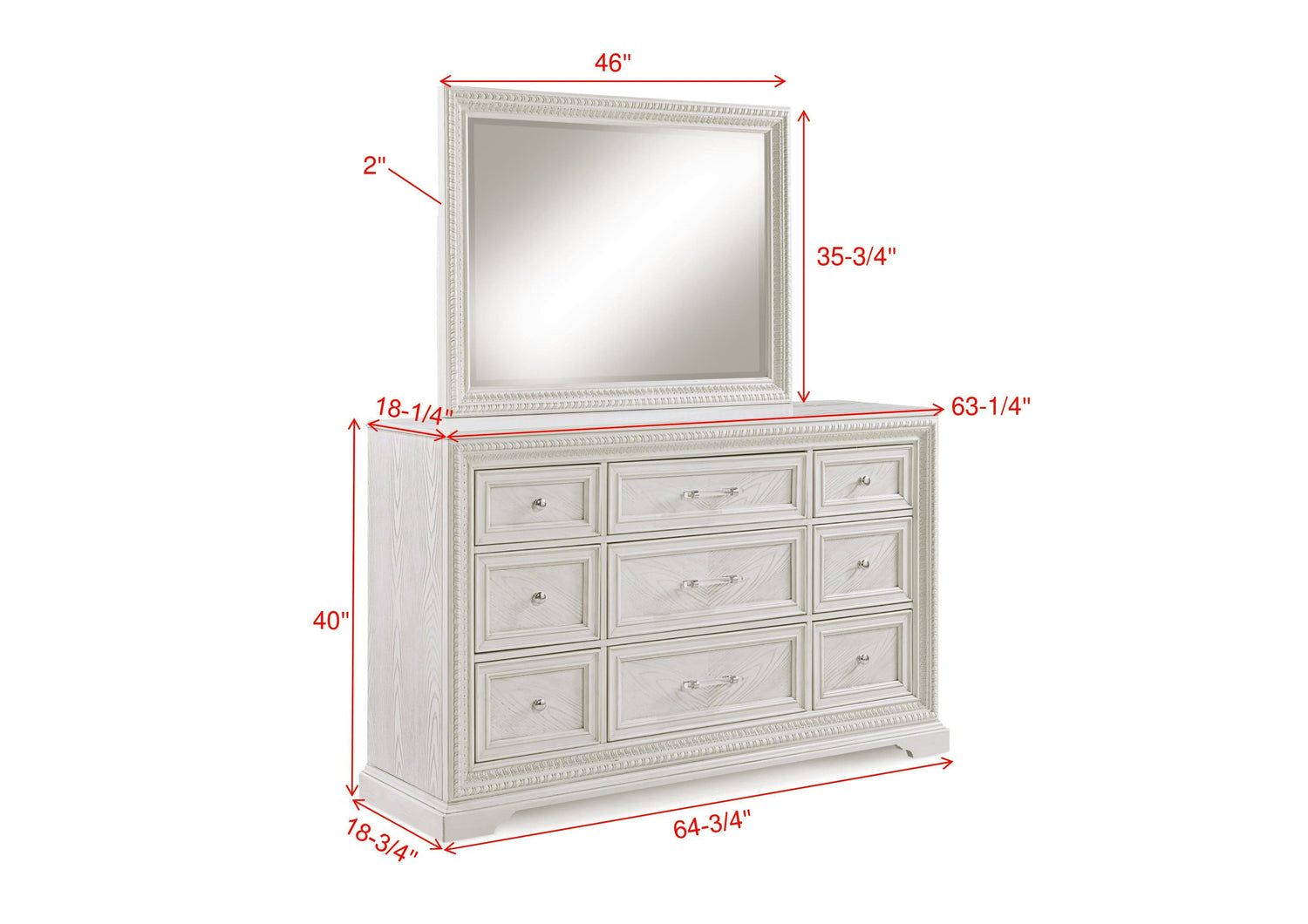 Alexandria Whitewash Panel Bedroom Set from Crown Mark - Luna Furniture