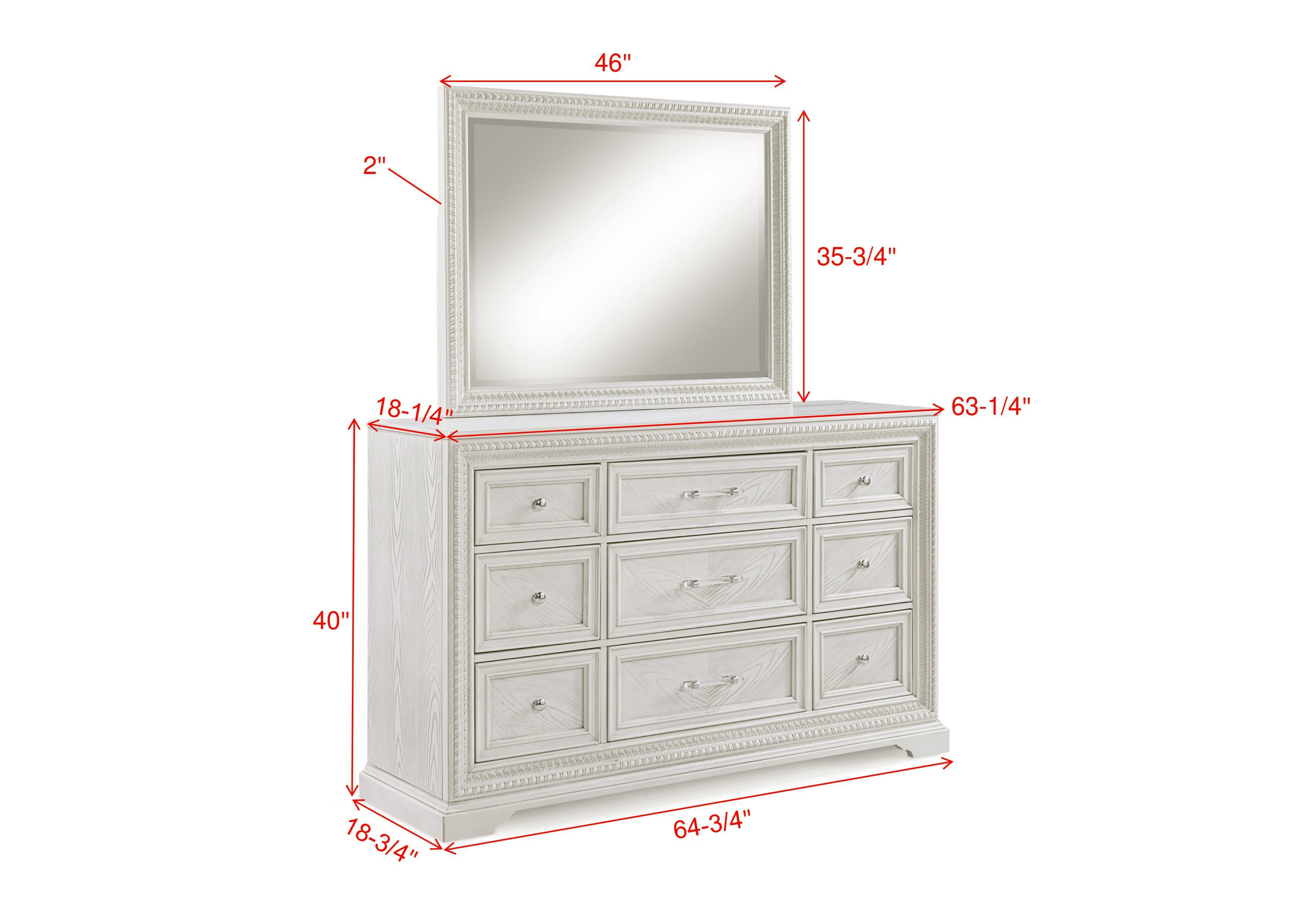 Alexandria Whitewash Panel Bedroom Set from Crown Mark - Luna Furniture