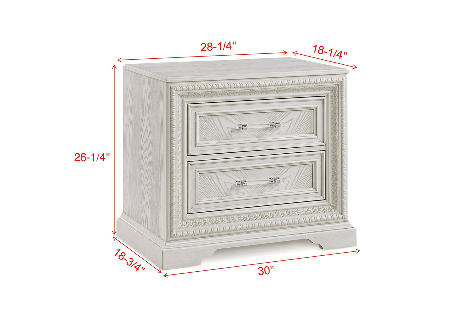 Alexandria Whitewash Panel Bedroom Set from Crown Mark - Luna Furniture