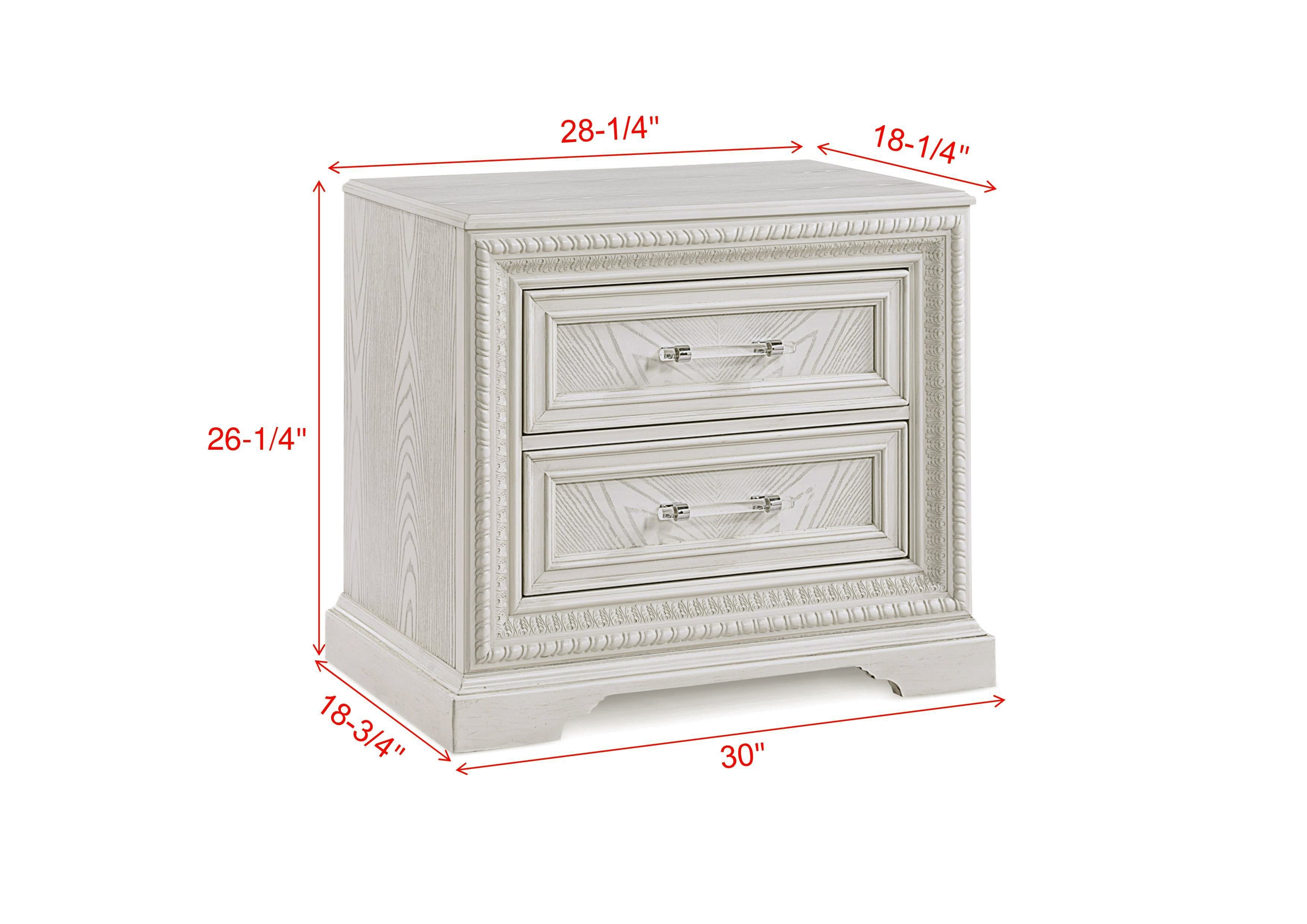 Alexandria Whitewash Panel Bedroom Set from Crown Mark - Luna Furniture