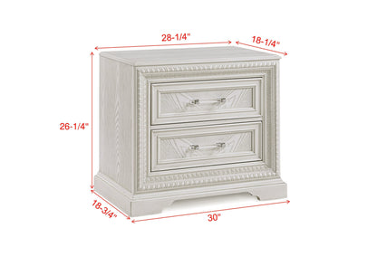 Alexandria Whitewash Panel Bedroom Set from Crown Mark - Luna Furniture