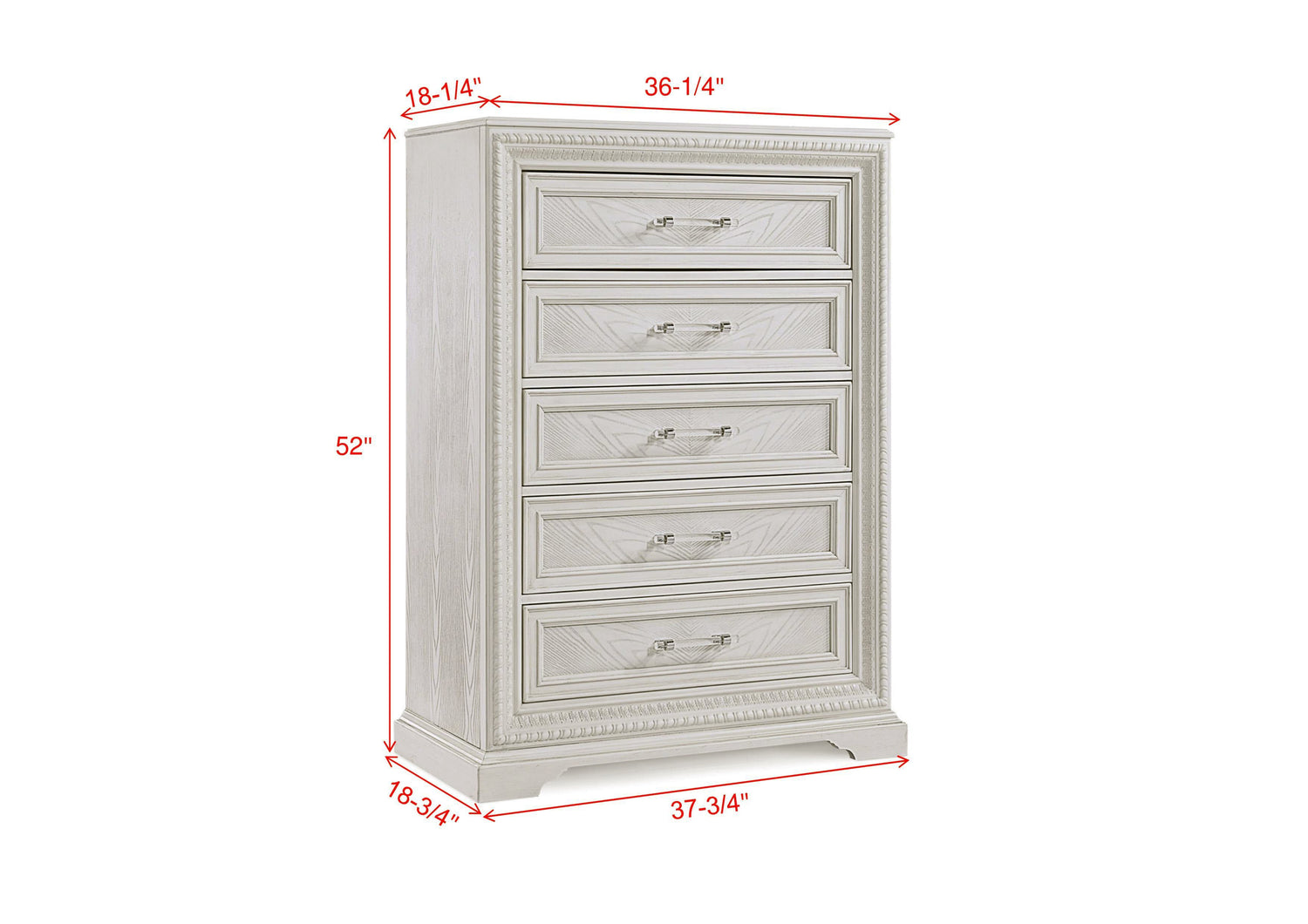 Alexandria Whitewash Panel Bedroom Set from Crown Mark - Luna Furniture