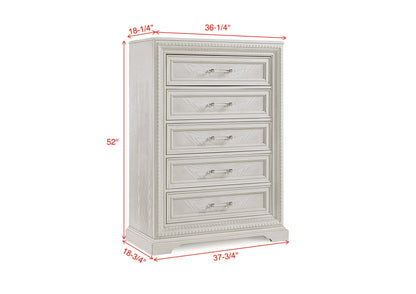Alexandria Whitewash Panel Bedroom Set from Crown Mark - Luna Furniture