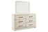 Cambeck Whitewash Dresser and Mirror -  Ashley - Luna Furniture
