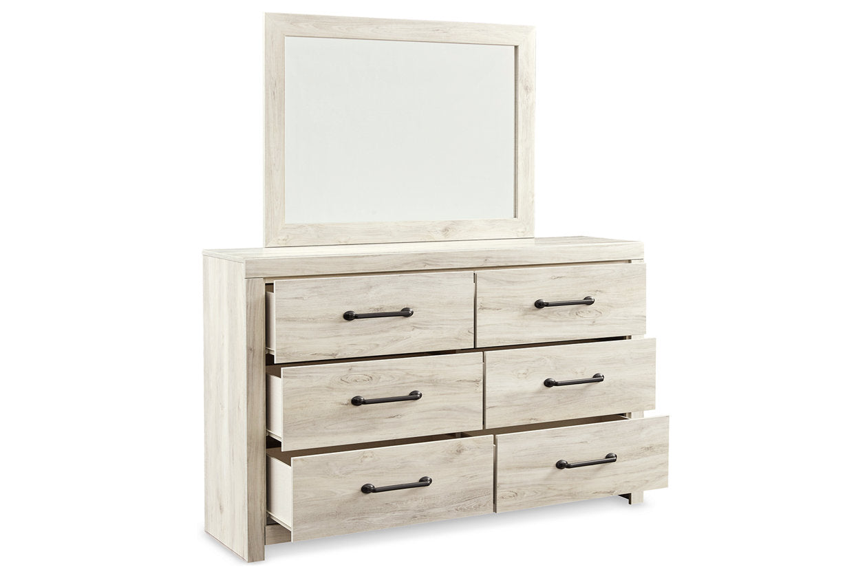 Cambeck Whitewash Dresser and Mirror -  Ashley - Luna Furniture