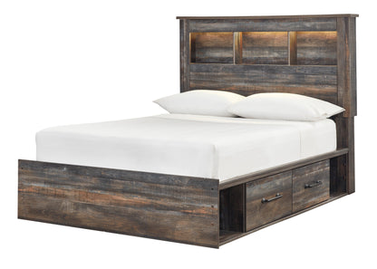 Drystan Multi LED Bookcase Storage Youth Platform Bedroom Set with 4 Drawers from Ashley - Luna Furniture