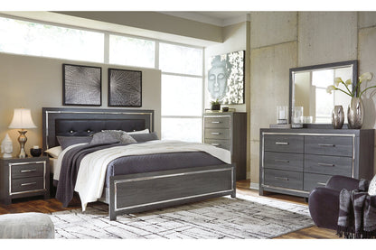Lodanna Gray King Panel Bed from Ashley - Luna Furniture