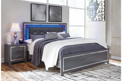 Lodanna Gray King Panel Bed from Ashley - Luna Furniture